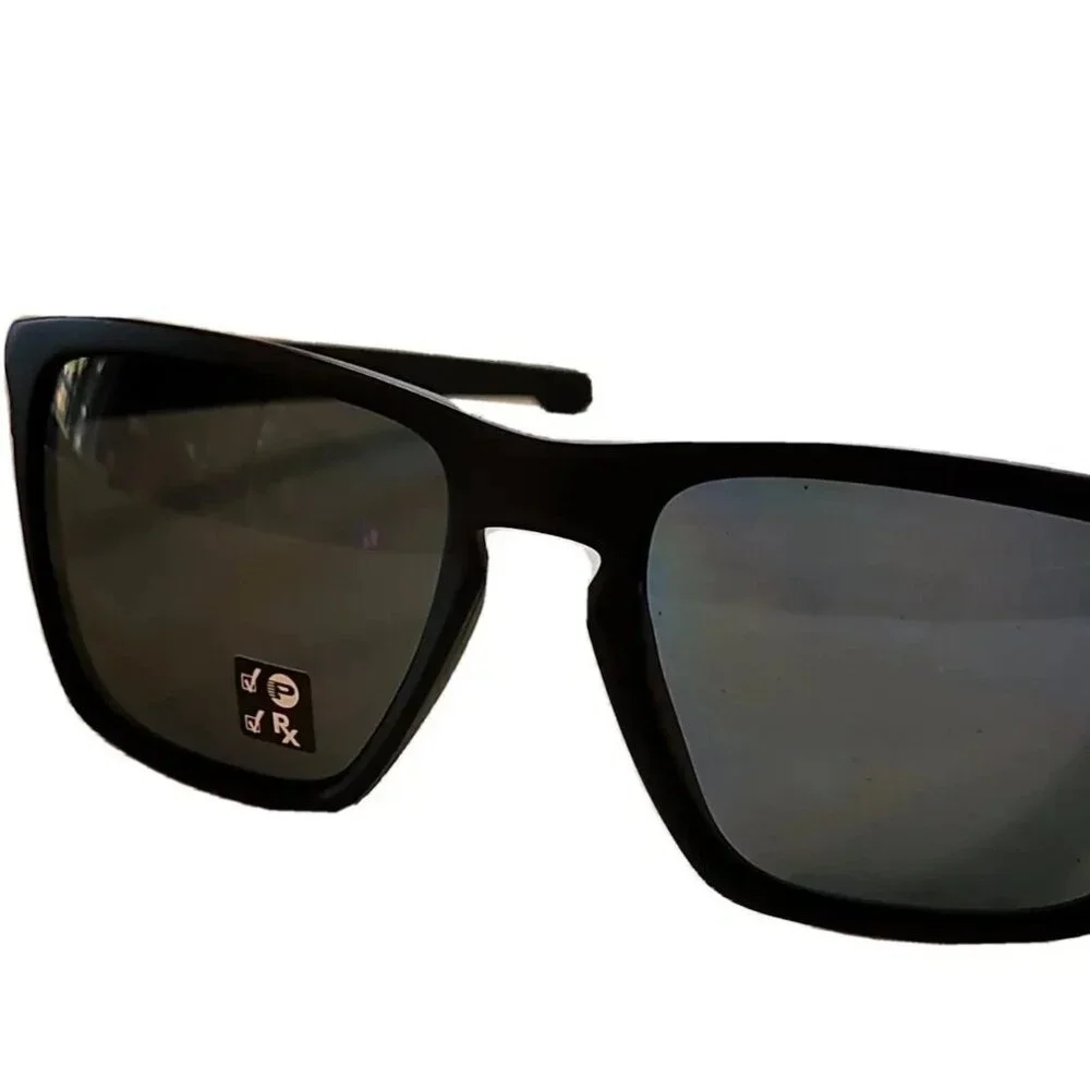 Oakley OO9341-01 Sliver XL Polarized Sunglasses Matte Black / Grey Lens 57mm
